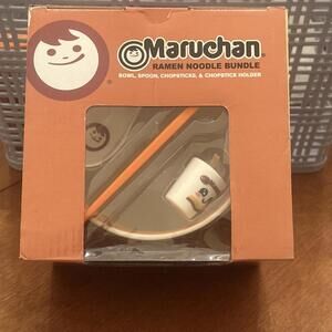 Maruchan Ramen Bowl Instant Lunch Noodle Bundle Set Ceramic bowl With Extras